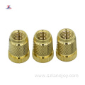 Copper nut copper insert embedded cold knurled nut